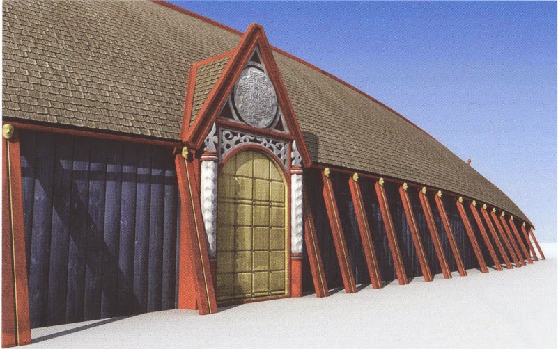 bensozia Viking Buildings, Reconstructed