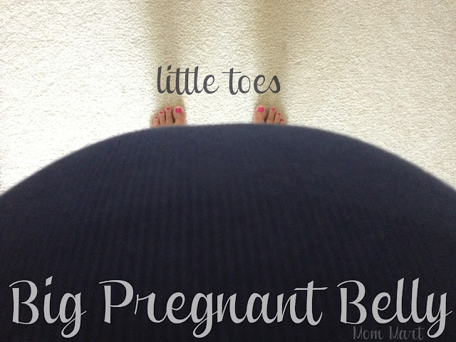 Big Pregnant Belly Week 39