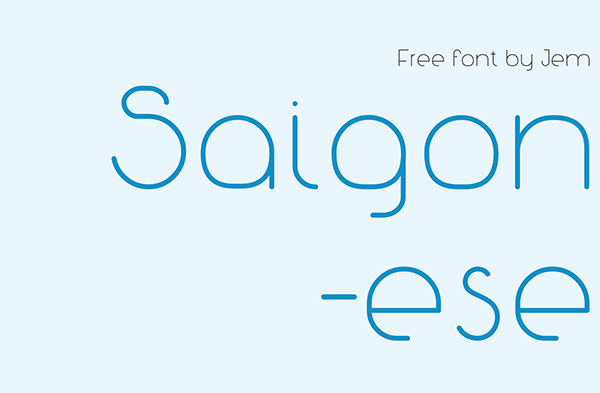 Font Terbaru Untuk Desain Grafis - Saigonese Free Font