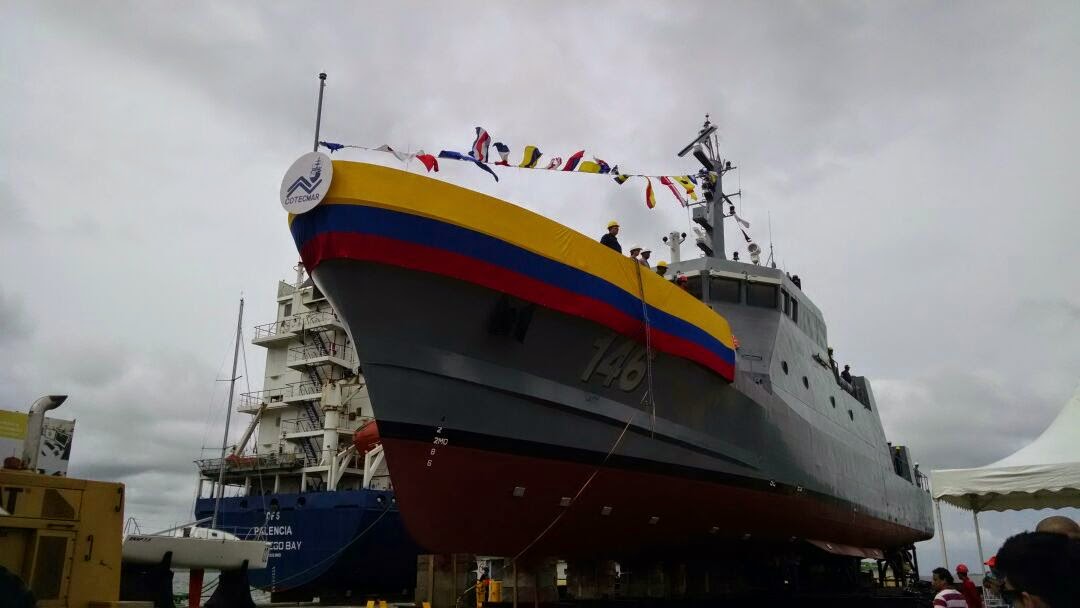 ARC Punta Espada (PC-146), el nuevo patrullero de costa de la Armada de Colombia, protegerá los mares soberanos colombianos. 