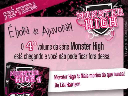 Pré-venda do 4º volume de Monster High da Editora iD