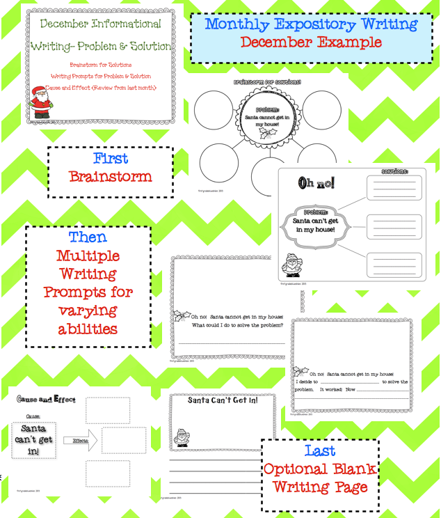 Common Core Expository Writing Pack & Freebie : Blue Skies with