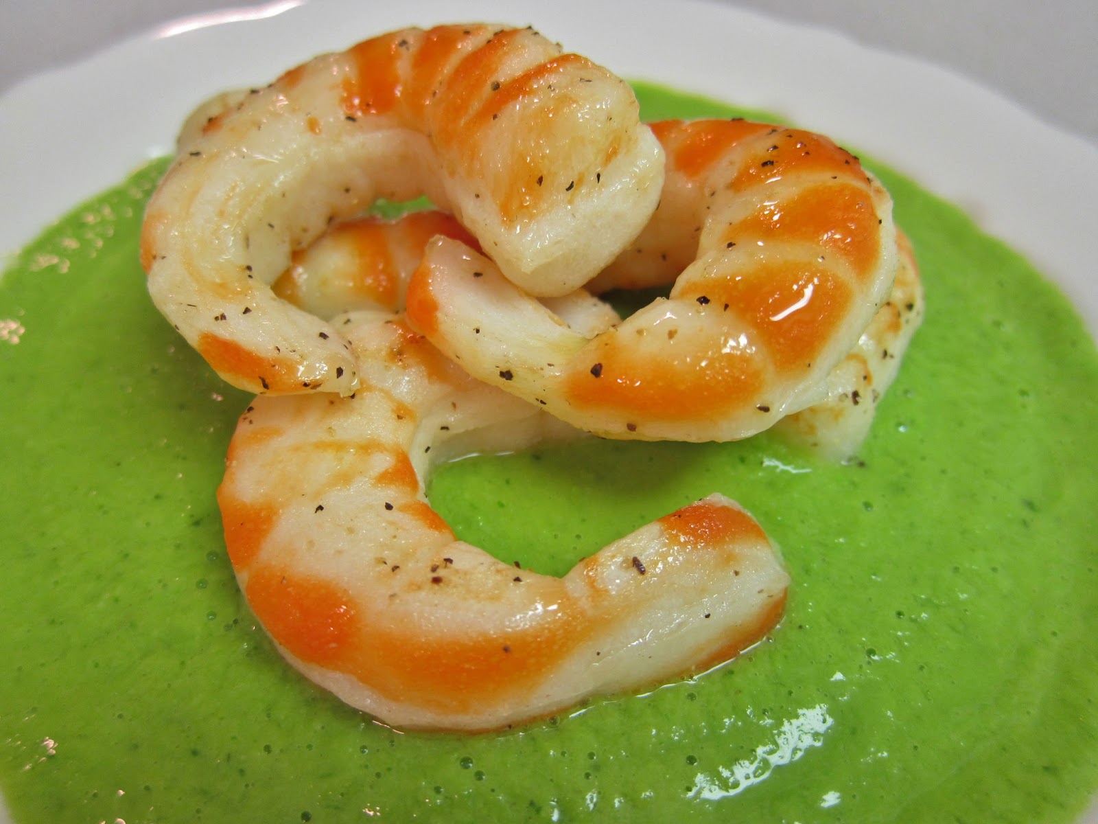 The Vegan Chronicle Shrimp with Sweet Pea Sauce