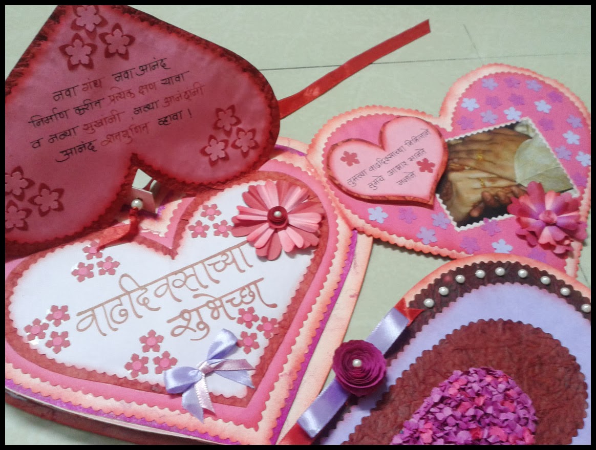Lina's Handmade Cards Heart shaped box card