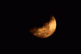 Motion GIF, clouds, moon