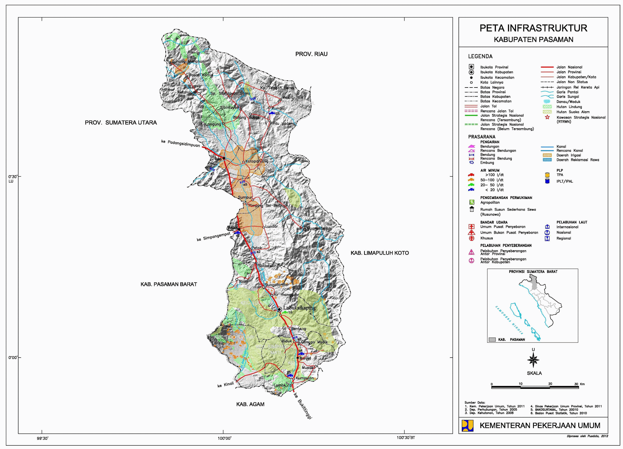 Peta Kabupaten Pasaman