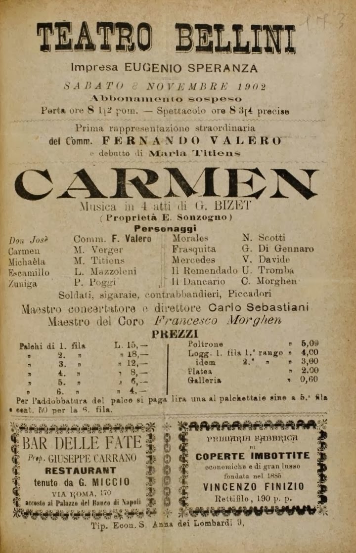 OPERA SINGERS Maria Verger (MezzoSoprano) (Palermo 1873