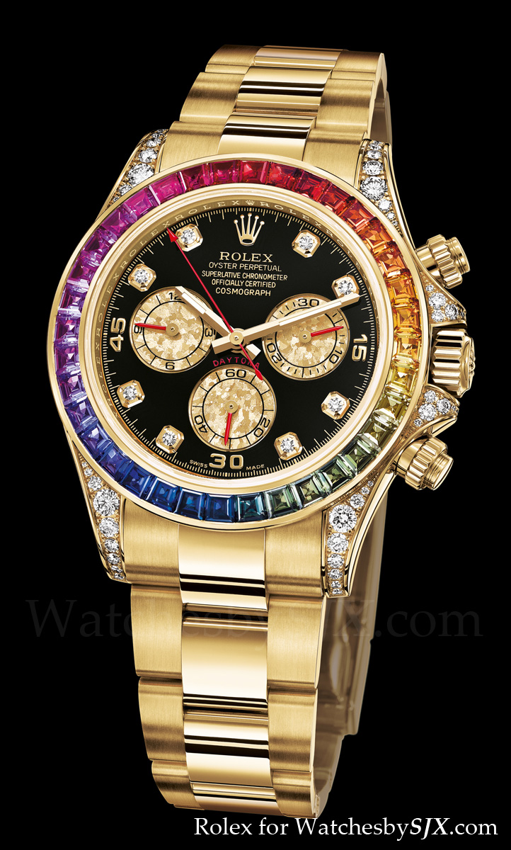 Watches By SJX: Rolex bling at Baselworld 2012 including the Rainbow ...
