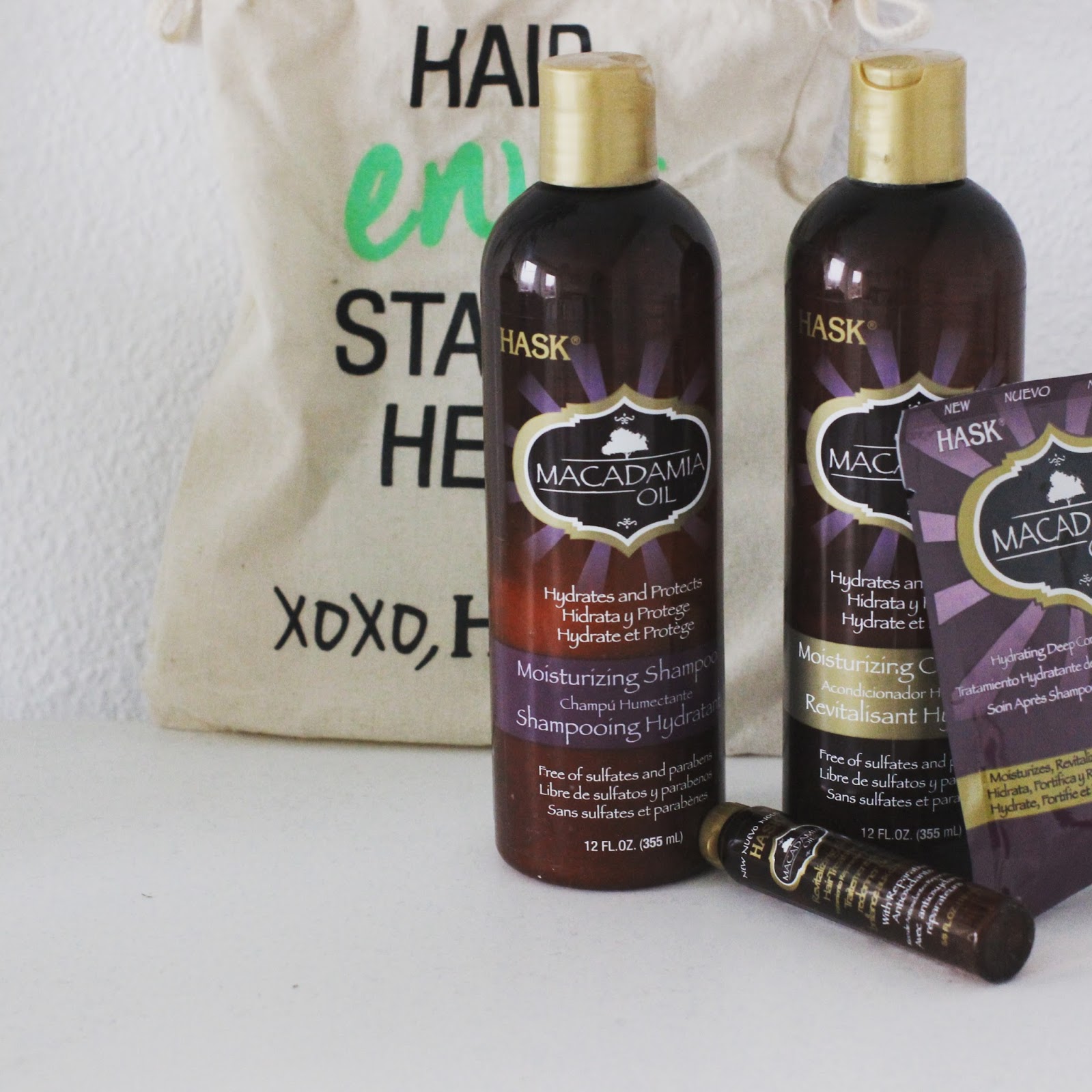 Hask Shampoo and Conditioner review. Angela Vissers