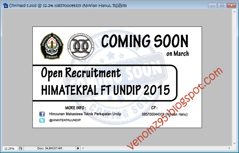 Coming Soon Oprec HIMATEKPAL UNDIP Coming Soon Oprec HIMATEKPAL UNDIP