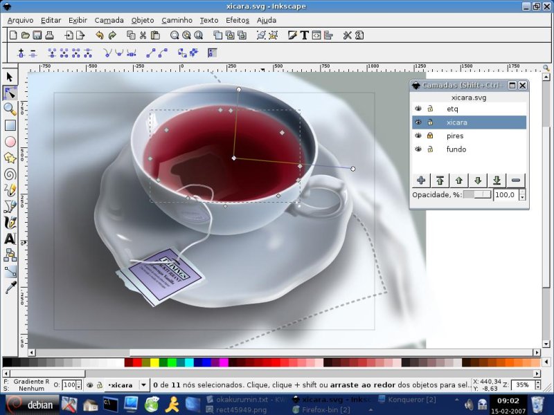 Inkscape alias Corel Drawnya Linux Linux Kita