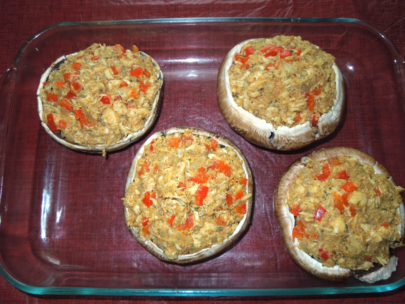 Swizz Eatz: Stuffed Chicken Portobello Mushrooms