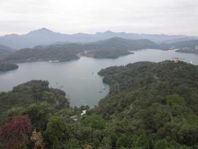 Lago Sun Moon, en Taiwan, desde la pagoda Ci'en