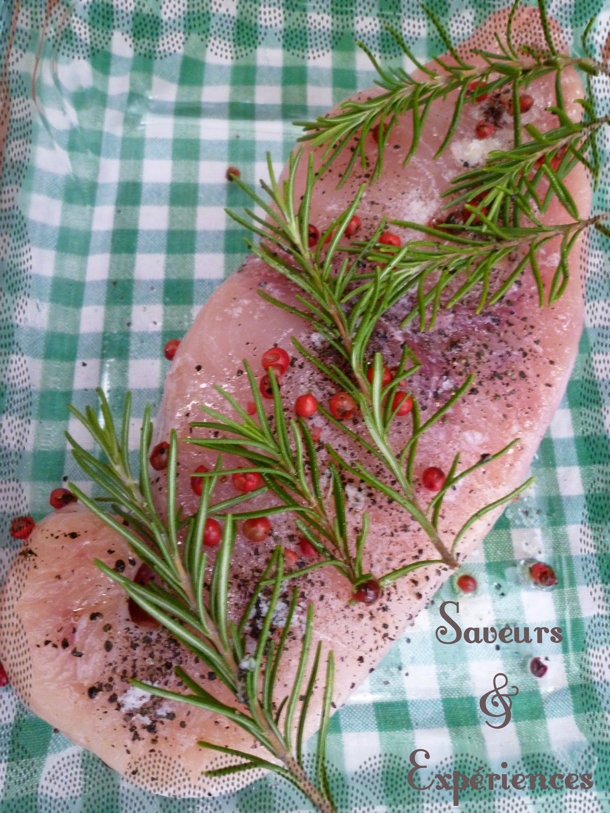 Saveurs et Expériences : Pavés d'Espadon, Marinade aux Baies Roses au Bbq