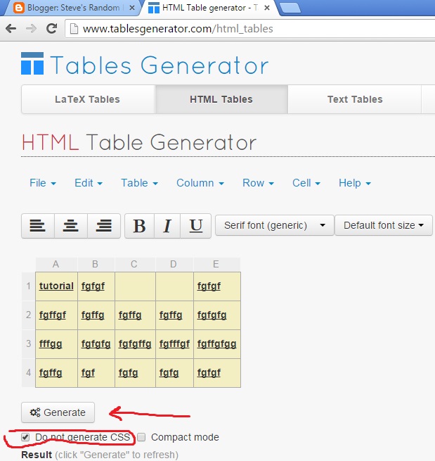Html Complex Table Generator | Decoration Examples