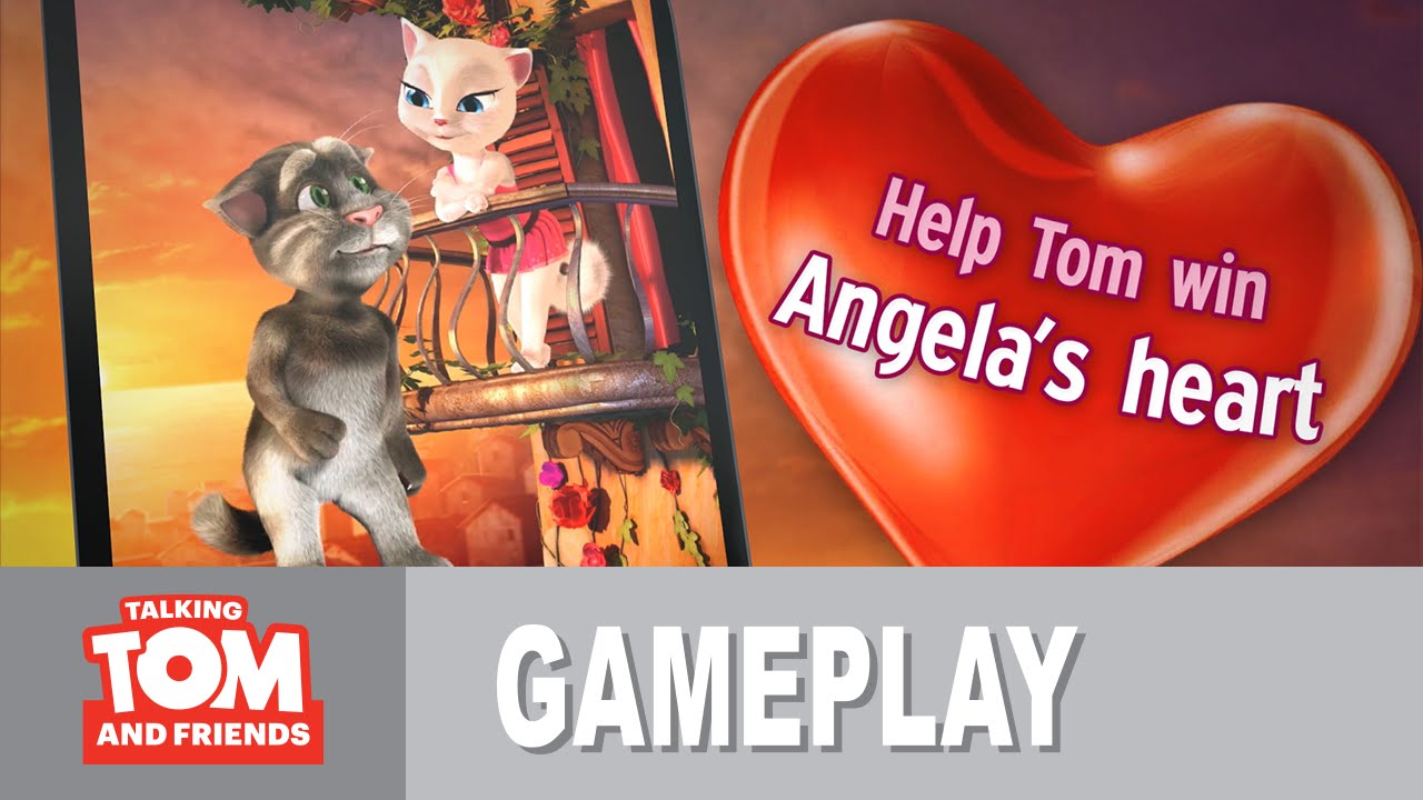 Томе лове. Tom Loves Angela Gameplay. Talking Tom Loves Angela.