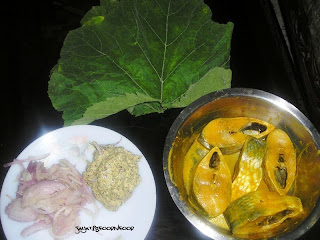 Jayati's Food Journey - Enjoy!!!: Kumro patay Ilish Paturi - Hilsa wrap