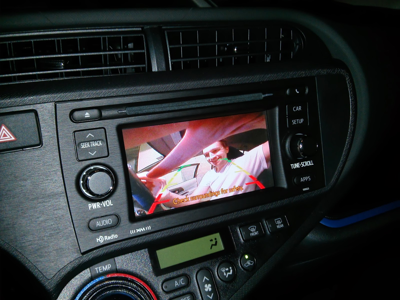 At this point you should be able to start your car, put it in reverse