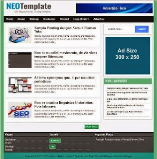 NEO Template - Super Fast Loading, Responsive, Simple