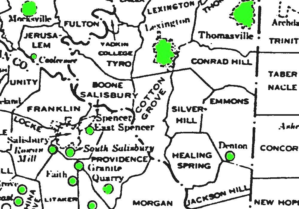 Davidson County, North Carolina Map Of North Carolina Counties And Cities