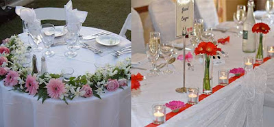 bergera wedding table decoration