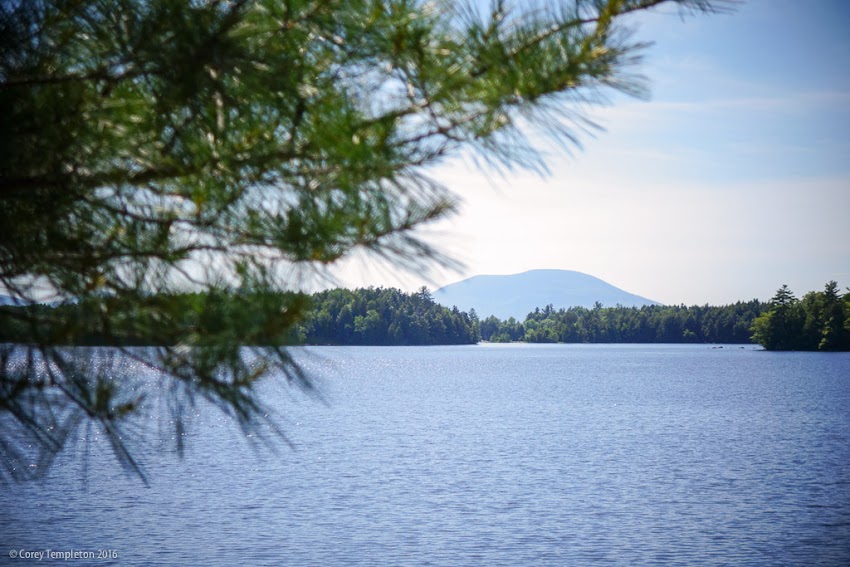Millinocket, looking across Elbow Lake towards Maine's tallest (Mount Katahdin). June 2016. Photo by Corey Templeton.