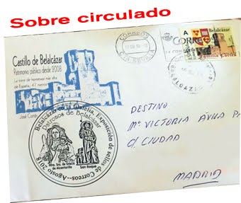 Sobre circulado desde el corazón de la exposición, Belalcázar