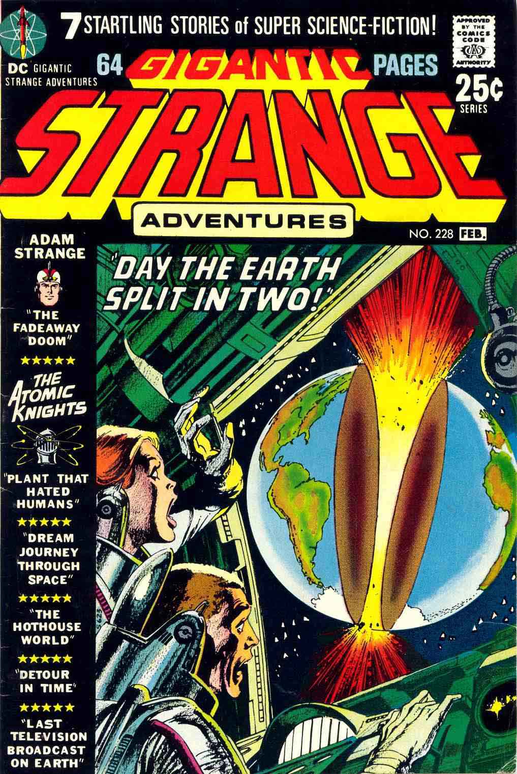 Strange Adventures v1 #228 dc comic book cover art by Neal Adams