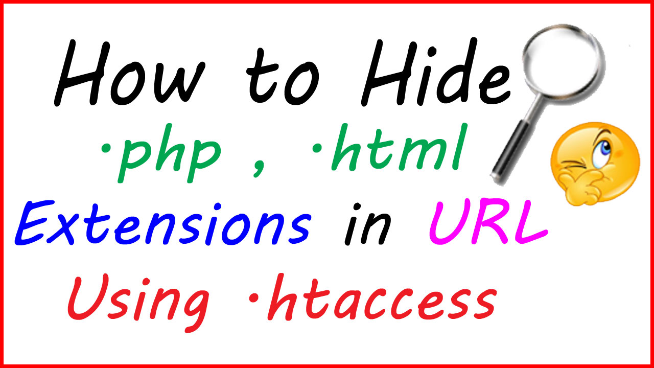 How to Hide .php, .html, .htm extensions with .htaccess Urdu IT Club