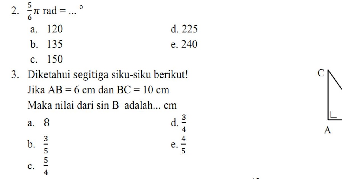 Soal Trigonometri Tri Khidayanti