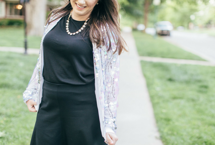 Sassy Southern Lindsey How to Style a Sequin Bomber Jacket