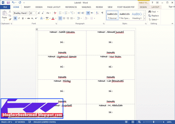 Tutorial Membuat Label Undangan | cara membuat format label di undangan amplop di office Tutorial Membuat Label Undangan | cara membuat format label di undangan amplop di office