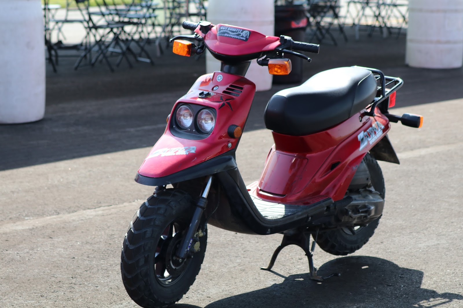 OldMotoDude Yamaha Zuma Sport Scooter pit bike at the Colorado Mile