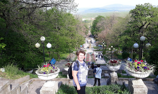 Каскадная лестница Курортного парка Железноводска