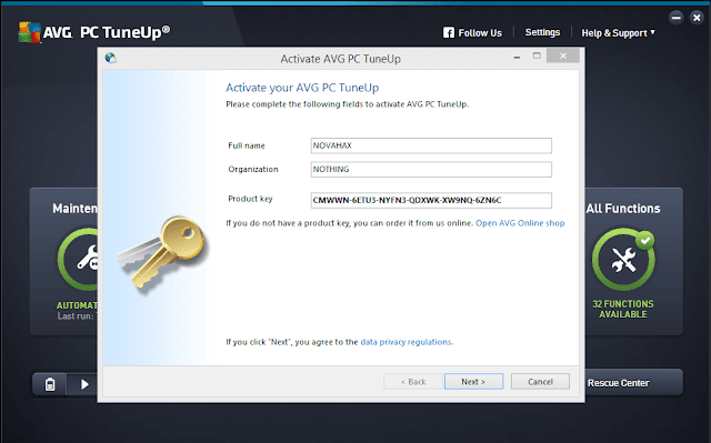 AVG PC TuneUp 2016 Free Download With Product-key