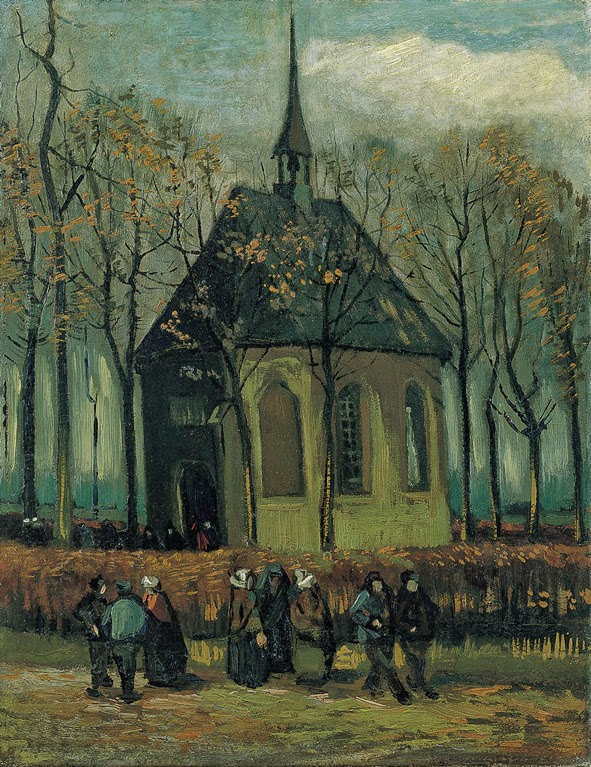 Monkey Club Van Gogh, a Tragédia e a Cor Congregation Leaving the Reformed Church in Nuenen