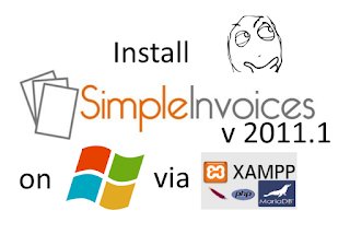 Install SimpleInvoices on Windows 7 with XAMPP tutorial