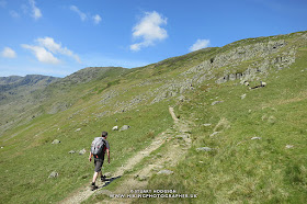 Striding Edge, Helvellyn, walk, hike, route, Patterdale, Glenriddig, Ullswater, Lake District