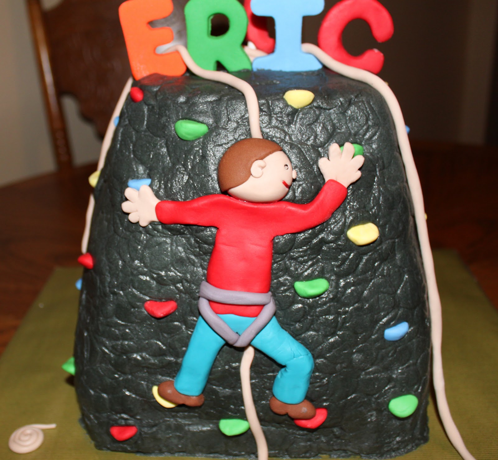 A Little Bite of Heaven Rock Climbing Wall Cake