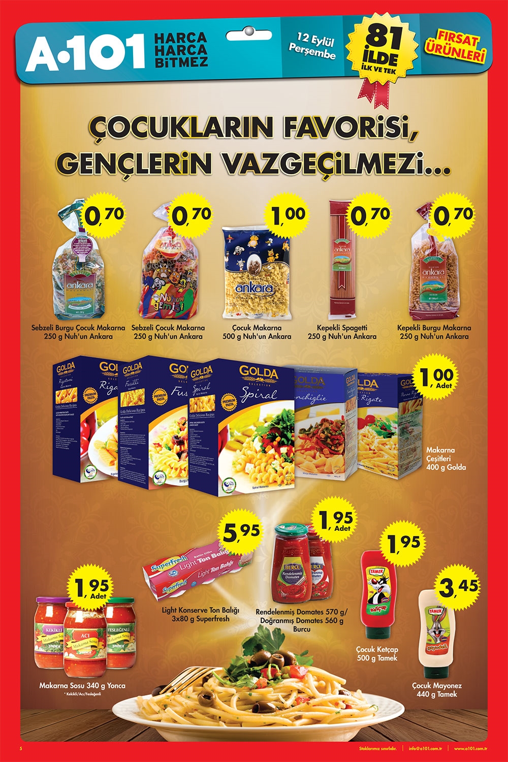 A101 (12 Eylül 2013) Aktüel Fırsat Ürünleri 12.09.2013 A101 Aktüel