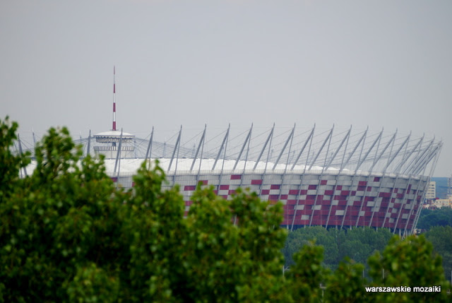 widok panorama Warszawa Stadion Narodowy