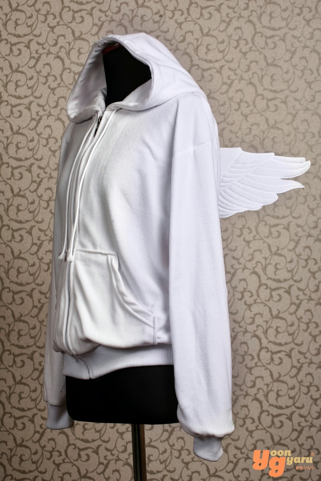 Japan, Korean, Anime Shop: P.O 3 October - 29 October: Angel Wings Hoodie White (Emen)