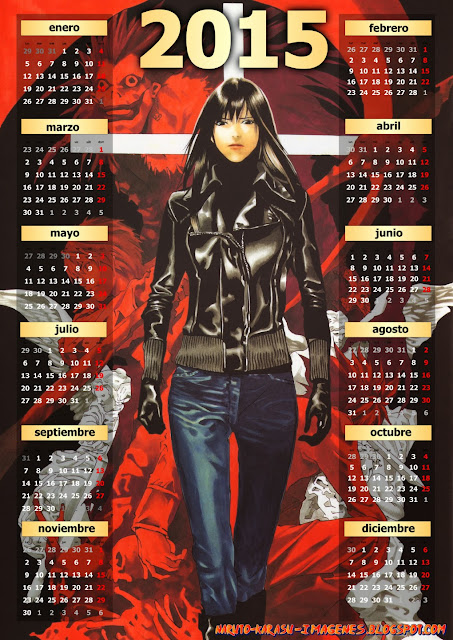 calendario death note 2015