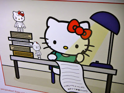 A diligent Hello Kitty
