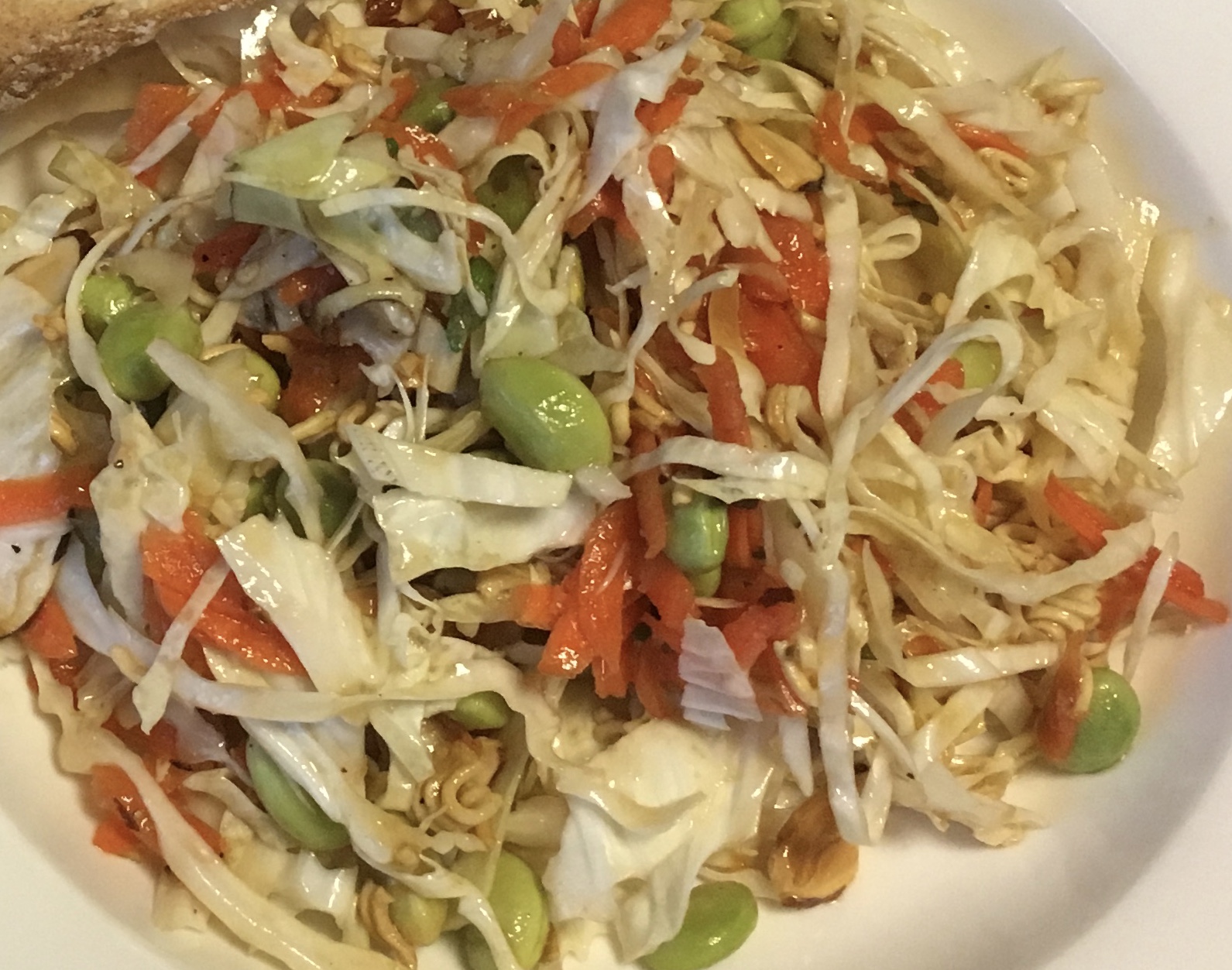 Cooking with Barry & Meta Crunchy Asian Salad filled with edamame, ram
