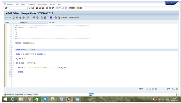 Step by Step Tutorial on Creating Type Group in SAP ABAP