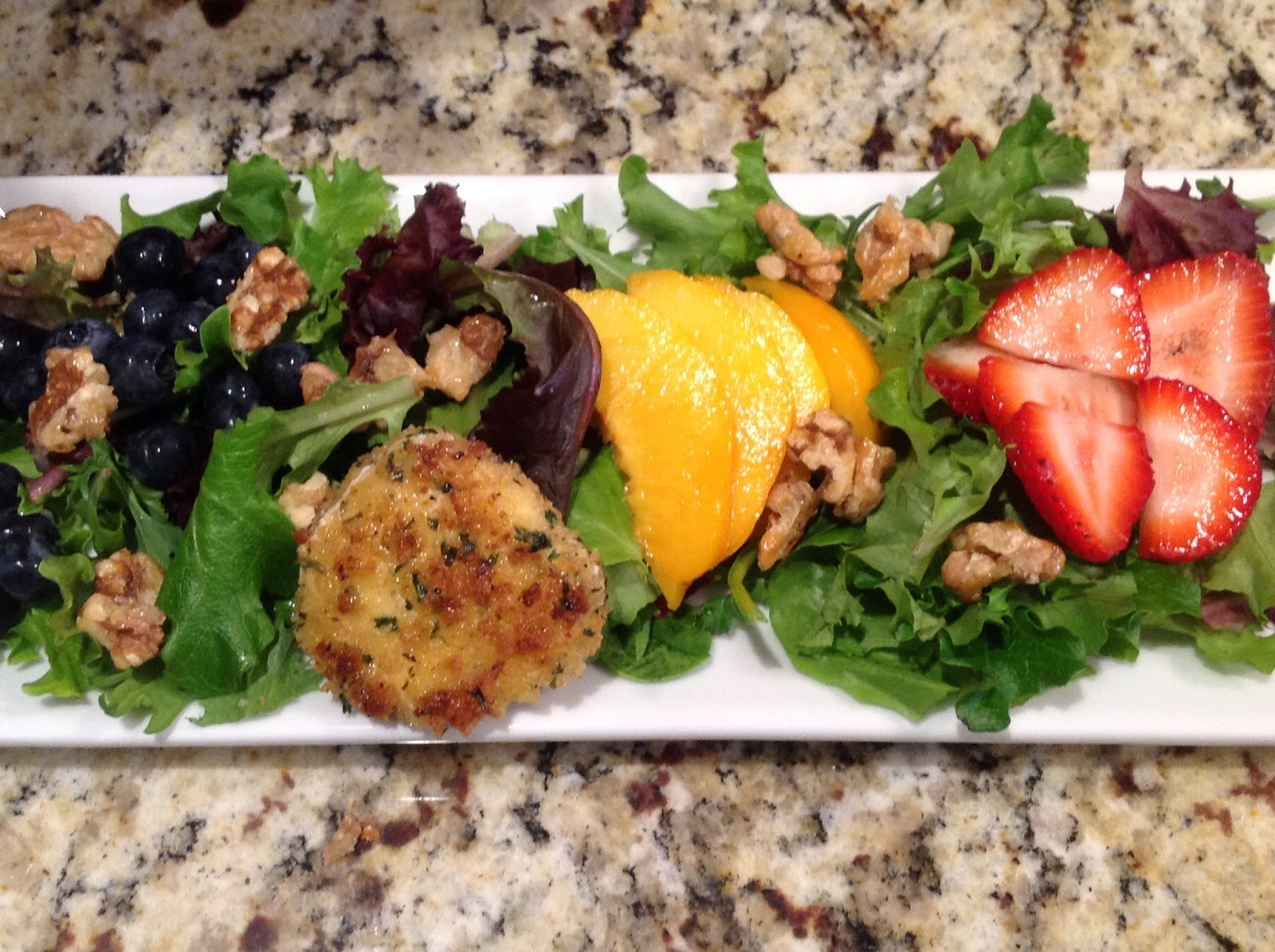 Crispy Fried Goat Cheese Salad