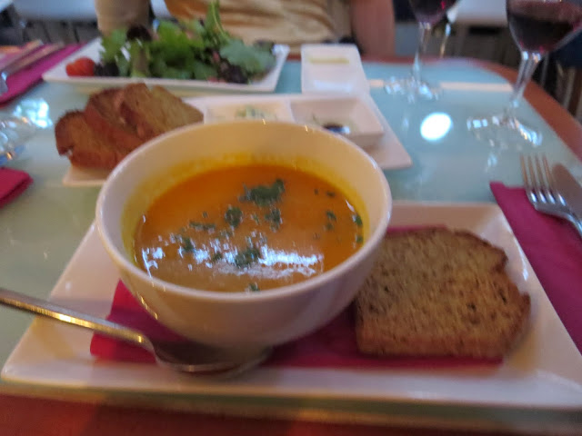 Soup on our Dublin Grand Canal Dinner Cruise