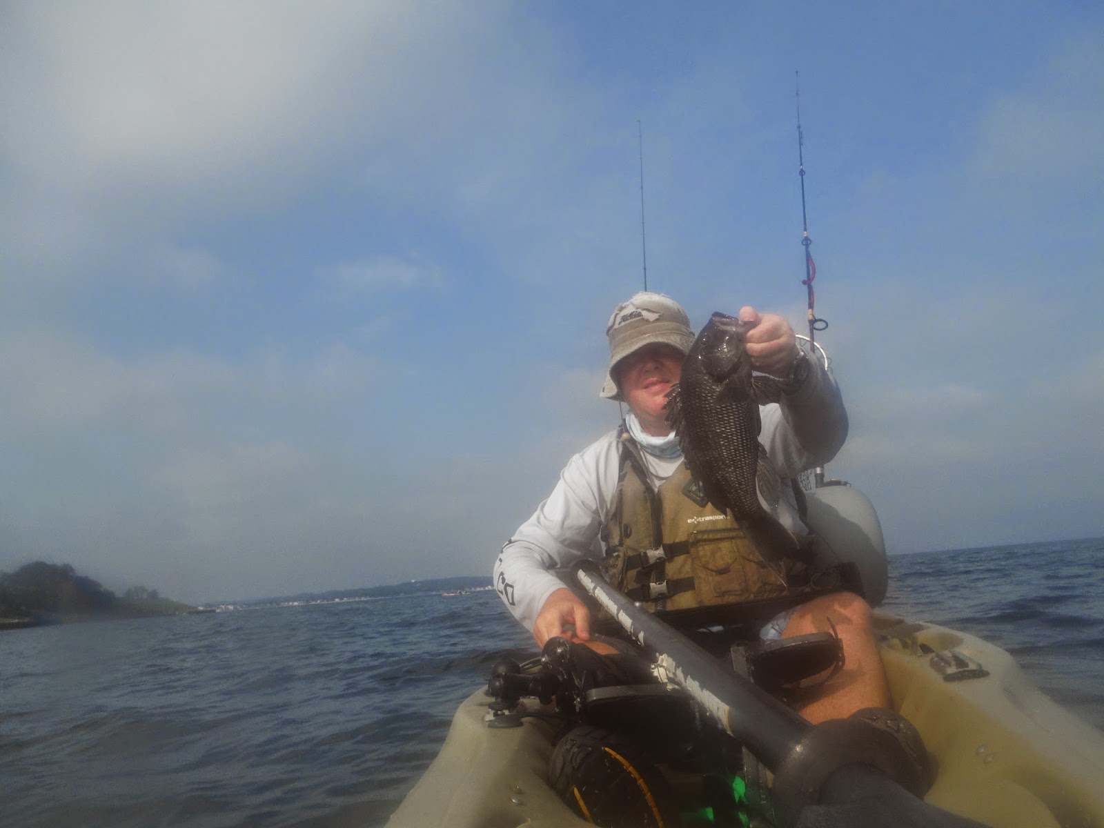 Long Island Kayak Angler Summer Bottom Fishing Long Island Sound