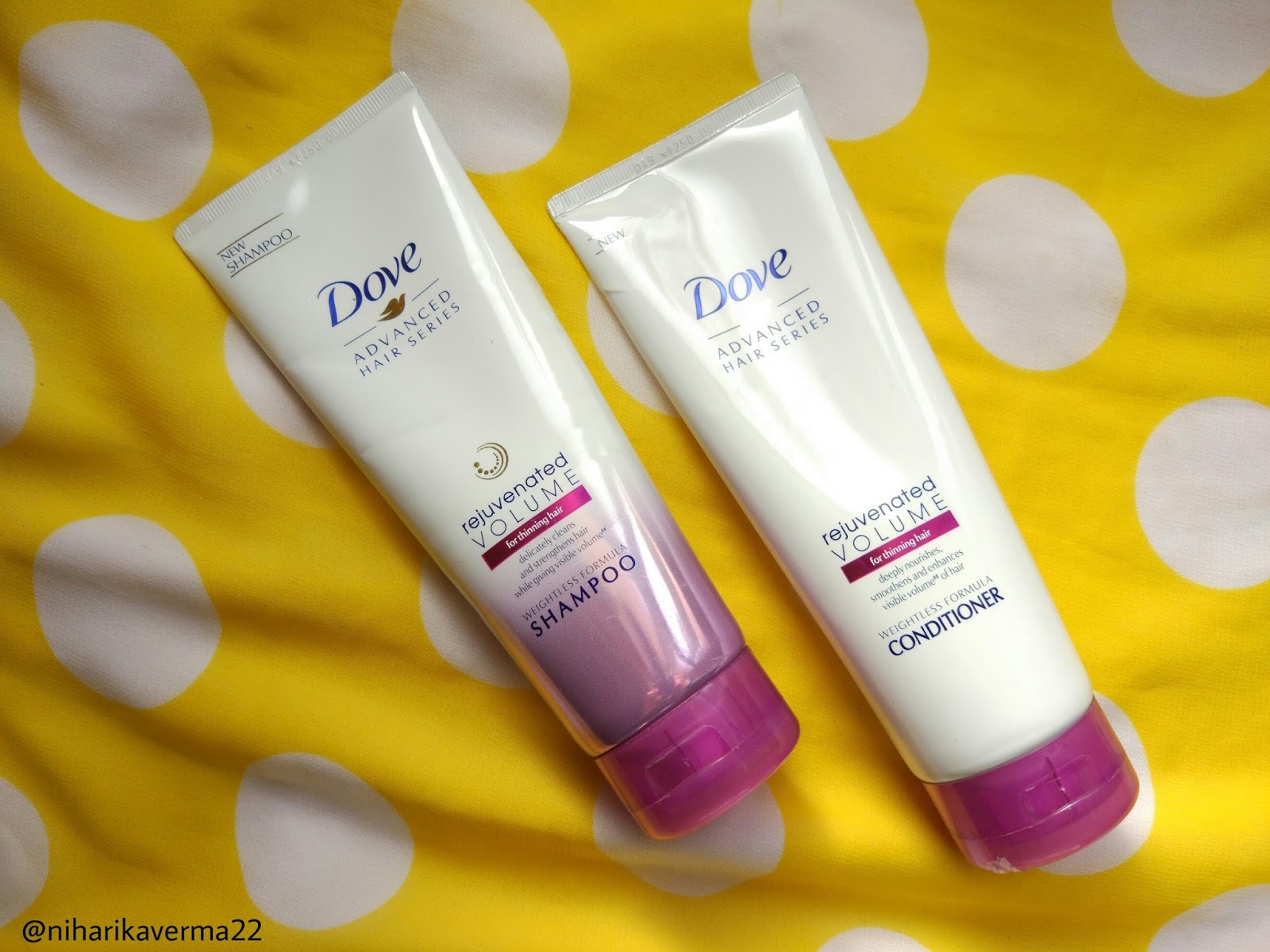 Dove Hair Series - Rejuvenated Volume Shampoo and Conditioner | Review The Pink Blog